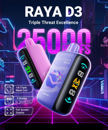 ELF BAR RAYA D3 25000 PUFF