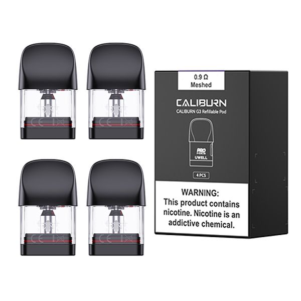 Uwell | Caliburn G3 | Replacement Pod (2.5ml / 4 pieces) | 0.9 Ohm vape india smoke Uwell | Caliburn G3 | Replacement Pod (2.5ml / 4 pieces) | 0.9 Ohm vape india smoke