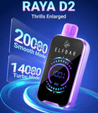 ELFBAR RAYA D2 BLUEBERRY ICE 20000 PUFF ORIGNAL | VAPE INDIA SMOKE