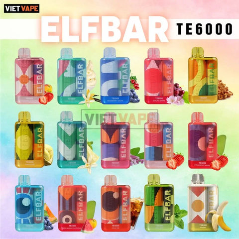 ELF BAR TE 6000 PEACH | VAPE INDIA SMOKE | DISPOSSABLE VAPE