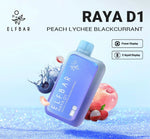 ELFBAR RAYA D1 PEACH LYCHEE BLACKCURRANT 13000 puff