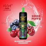RANDM LEGEND 10K Puffs Blueberry Bubble Gum Disposable Vape - INDIA