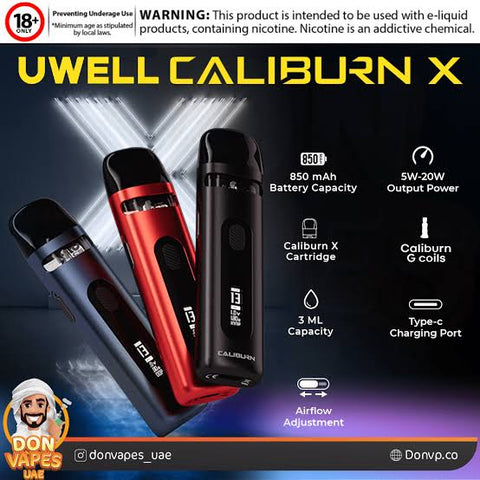 uwell caliburn india Uwell caliburn X 20 Watts pod system INDIA – vape india smoke